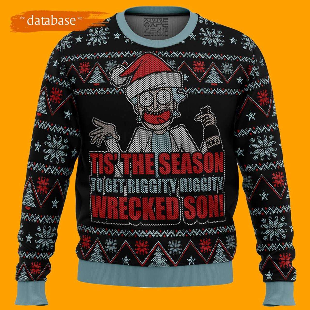 Rick And Morty Ugly Christmas Sweater Tis The Season