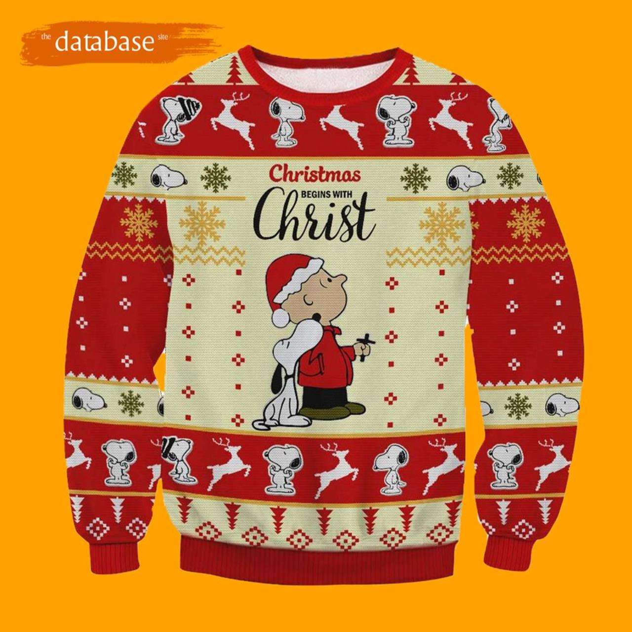 Snoopy And Charlie Brown Christmas Snoopy Ugly Christmas Sweater