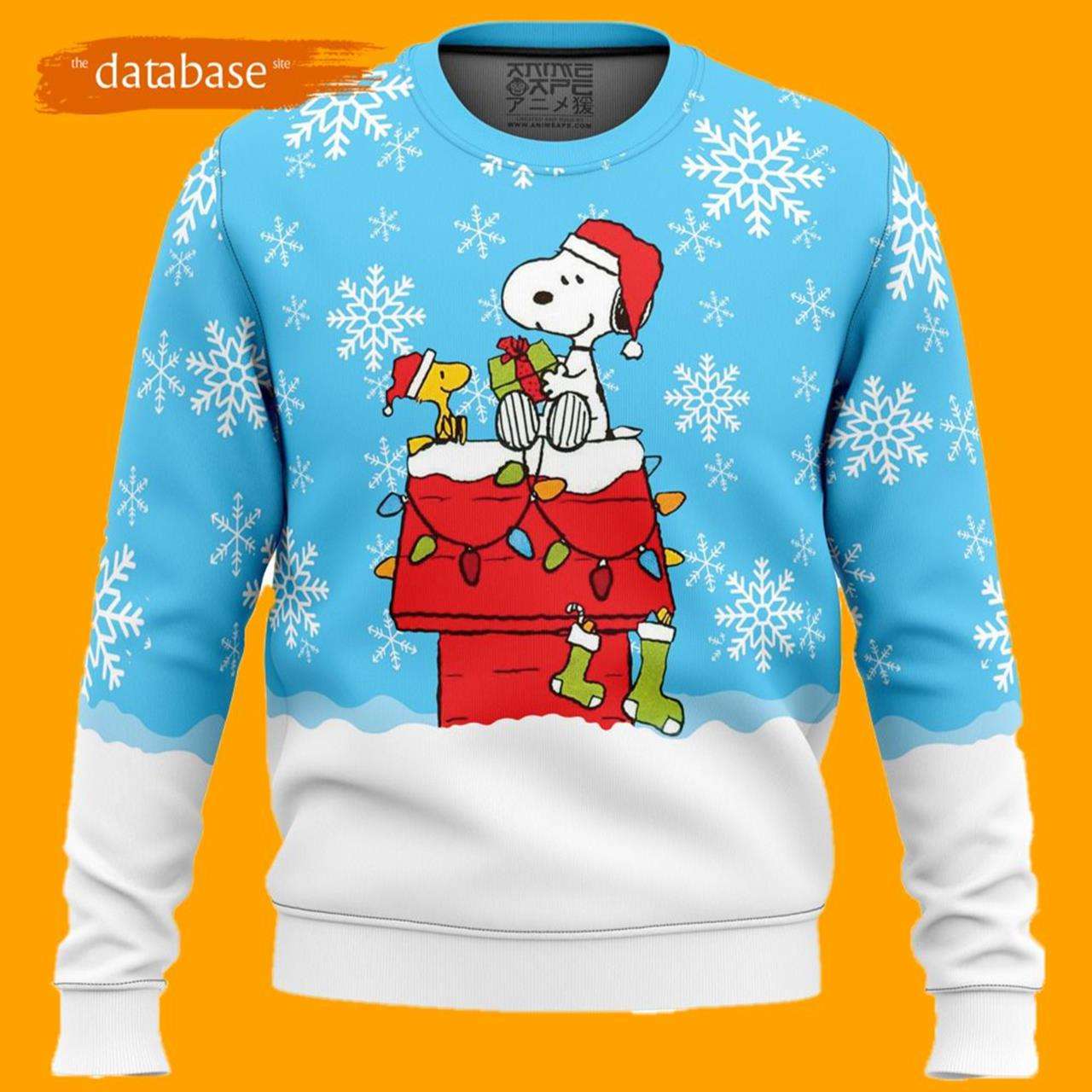 Snowy Christmas Snoopy Ugly Christmas Sweater