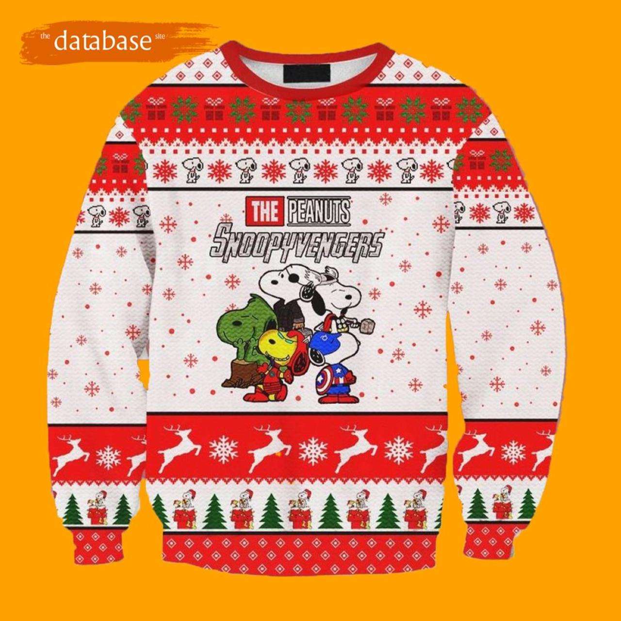 The Peanuts Snoopyvengers Snoopy Ugly Christmas Sweater