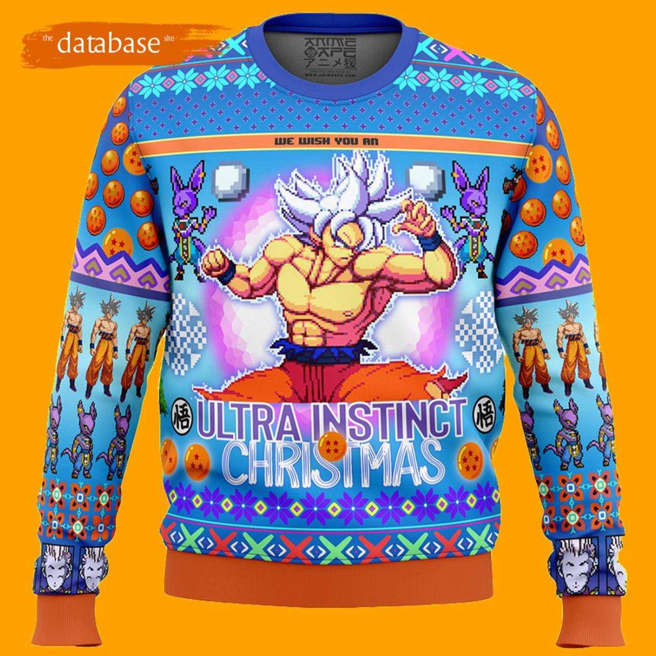 Ultra Instinct Goku Dragon Ball Super Dragon Ball Z Ugly Christmas Sweater Xmas