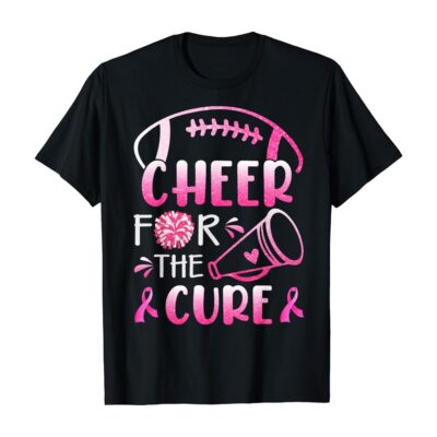 Woman Breast Cancer Awareness Cheer For The Cure T-Shirt